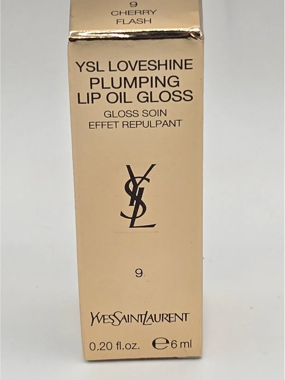 Yves Saint Laurent Loveshine Lip Oil Gloss 09 Cherry Flash Hyaluronic New